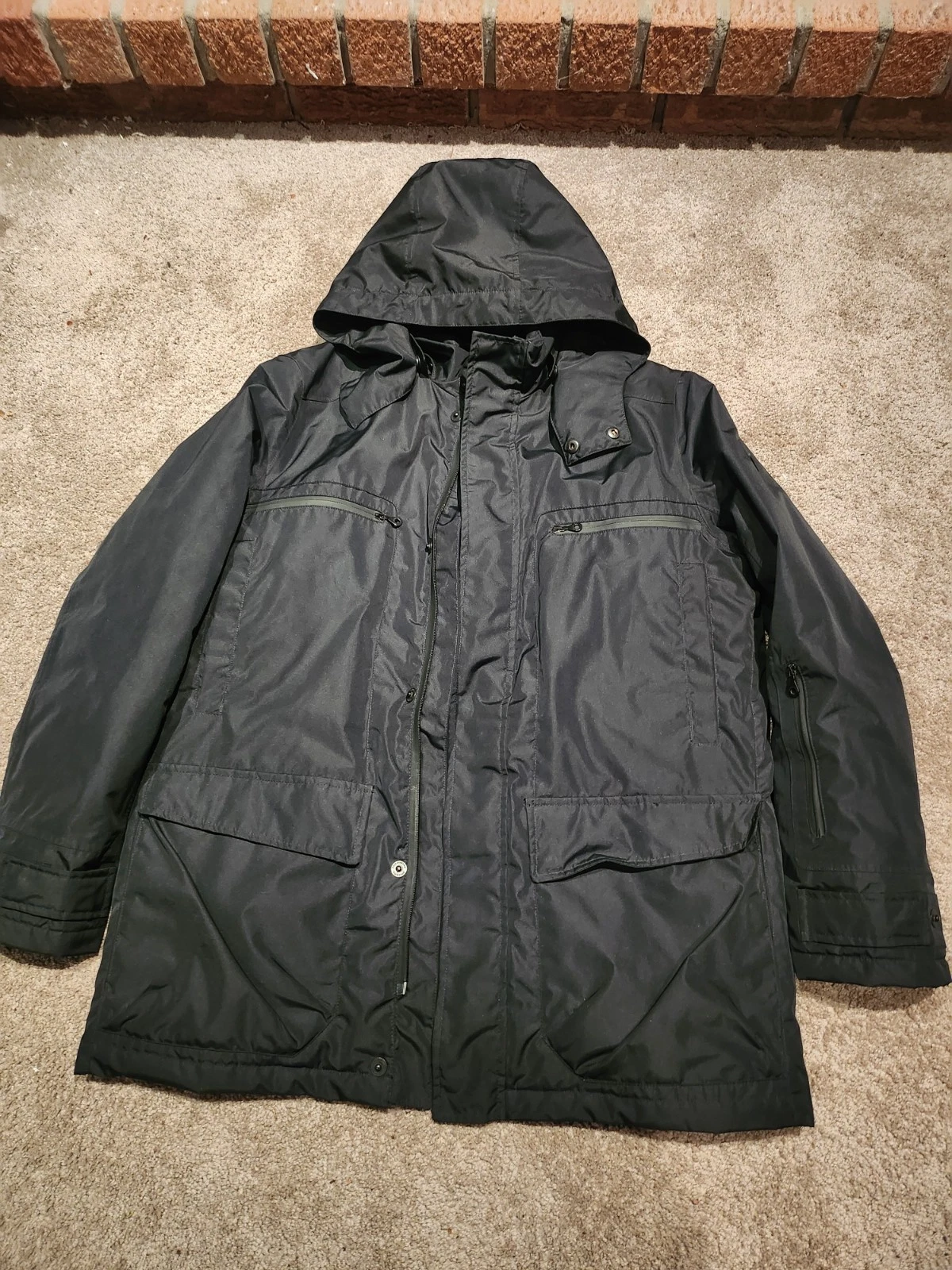Mens Paul & Shark TYPHOON 20000 Black Jacket M Medium Thermometer image 1