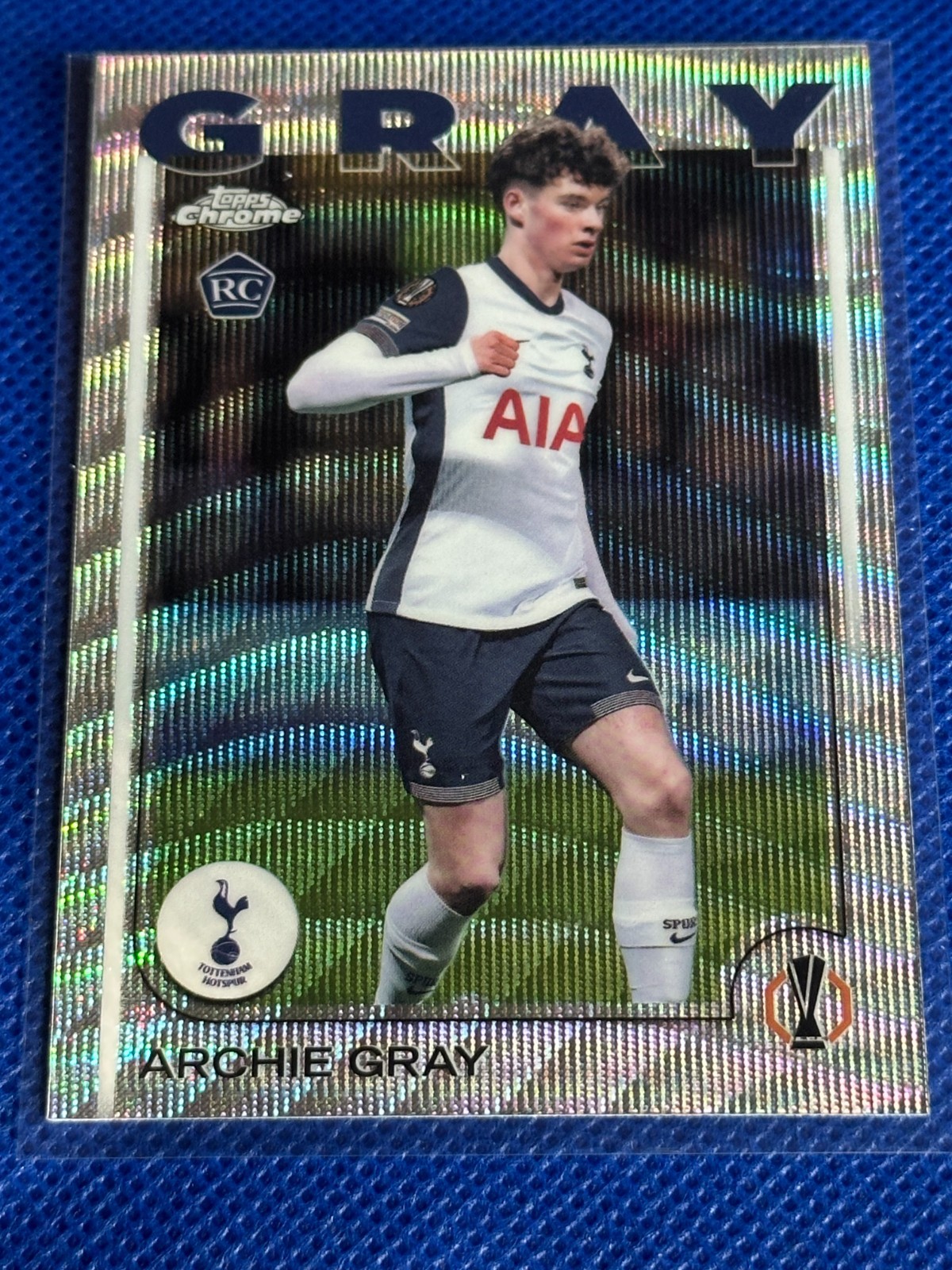 2024-25 Topps Chrome Uefa Club Competitions - Archie Gray #170 Wave Refractor