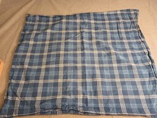 Ralph Lauren Blue/Tan Plaid Standard Pillow Sham 27 x 23.5 includes 2.in Flange