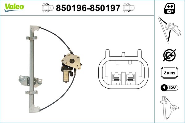 Valeo Fensterheber 850196 FüR Hyundai-image
