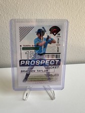 2024 Panini Prospect Edition Baseball Ticket #102 Brayden Taylor, Rays /299