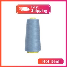 Threadart Serger Thread - Polyester Sewing - 2750 Yard Cone 40/2 - Oriental Blue