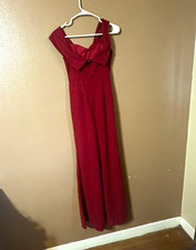 SHEIN Women’s Red Solid Maxi Dress Long Strappy Sleeveless Regular XS