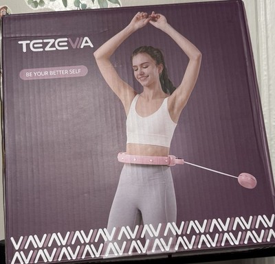 Tezevia Smart Hula Hoop Pink Weight Loss Fitness Equipment for Adults