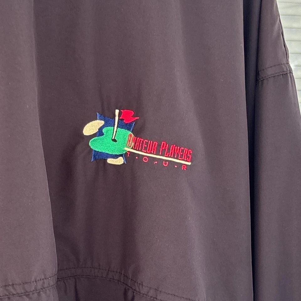 Jersey cortavientos golf bordado vintage años 90 Foto 2 de 4