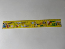 Vintage Wackelbild Lineal 30 cm Disney Motiv Mickey Mouse Donald Duck Huey Dewey