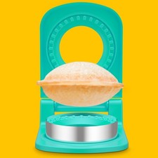 Metal Sandwich Cutter and Sealer - Round Crustless Green