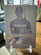 OWEN PAINO 2023 LEAF PERFECT GAME RC 1st PROSPECT AUTO #1/1 OLE MISS PRINT PLATE