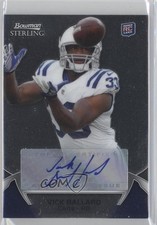 2012 Bowman Sterling Auto Vick Ballard #13 Auto 1j6