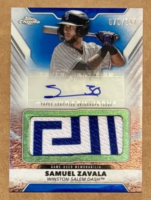 2025 Topps Pro Debut - SAMUEL ZAVALA Jumbo Auto Relic /150 #PDJAR