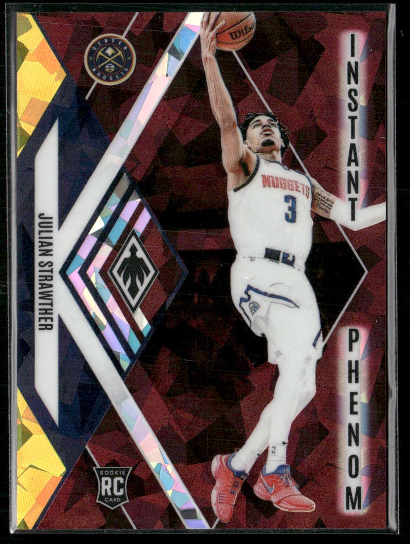 Julian Strawther 2023-24 Panini Phoenix Instant Phenom Phoenix Maroon Ice /275