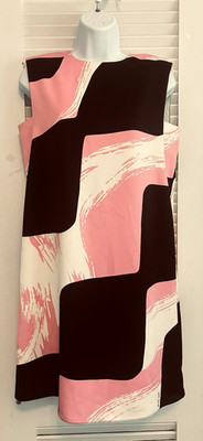 SZ 6 NWTs ART 365 MARELLA Italy High End MOD Geo Runway Contemporary Dress