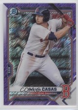 2021 Bowman Chrome Prospects Purple Shimmer Refractor 155/250 Triston Casas uk2