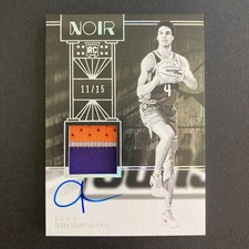 Oso Ighodaro 2024-25 Panini Noir International /15 RPA Rookie Patch Auto #318 RC