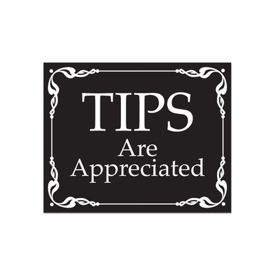 #ad Tips are Appreciated Sticker Decal $49.99
