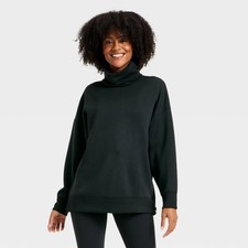 Women's Airy Sleek Funnel Neck Sweatshirt - All In Motion