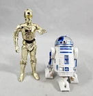 Set of 2 Star Wars R2-D2 1999 and C3PO 2004 Loose Action Figures Vintage