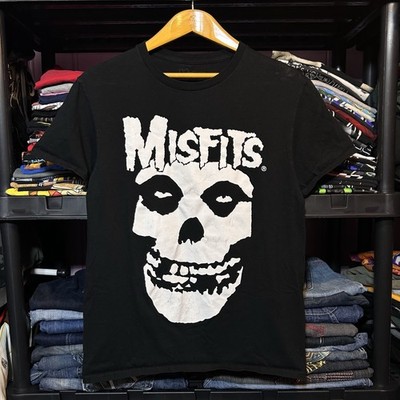 Misfits Fiend Skull Black and White Graphic T-Shirt Size M