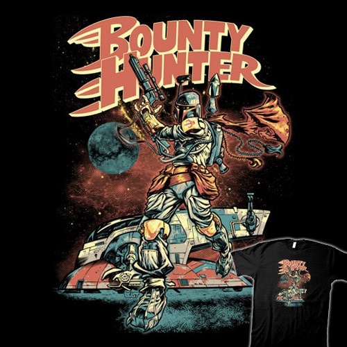 STAR WARS Speed Racer Homage BOBA FETT Bounty Hunter Art T-SHIRT TeeVillain NEW