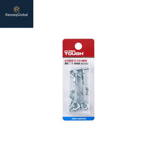 Hyper Tough 2-1/2 in. Safety Hook and Eye, Zinc Plated, 2 Pack