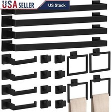 20-Piece Bathroom Accessories Set Stainless Steel Towel Bar Ring Hooks Holder US