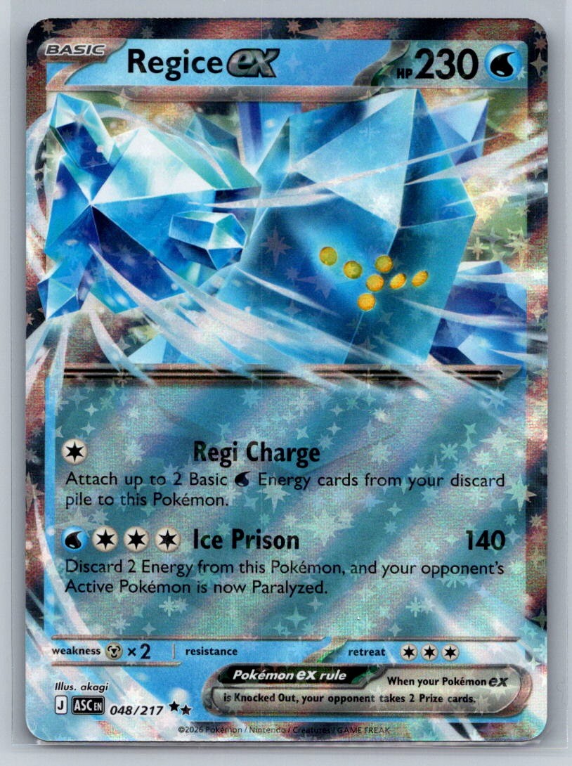 ME: Ascended Heroes #048/217 Regice ex Holo