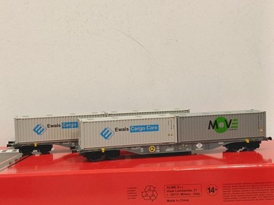 Acme AC90199 ERMEWA Set 2 Güterwagen 60'' mit 2 Containern 30''