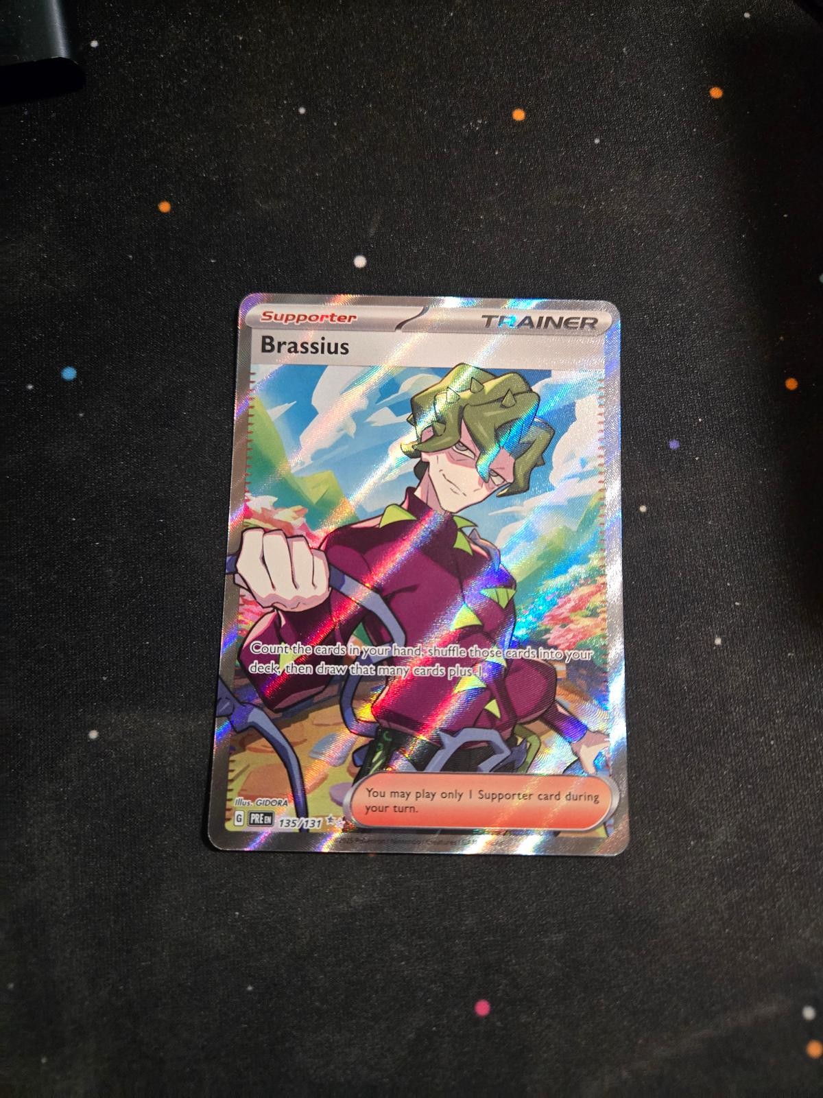 Brassius 135/131 Double Rare Prismatic Evolutions Pokemon Holo NM