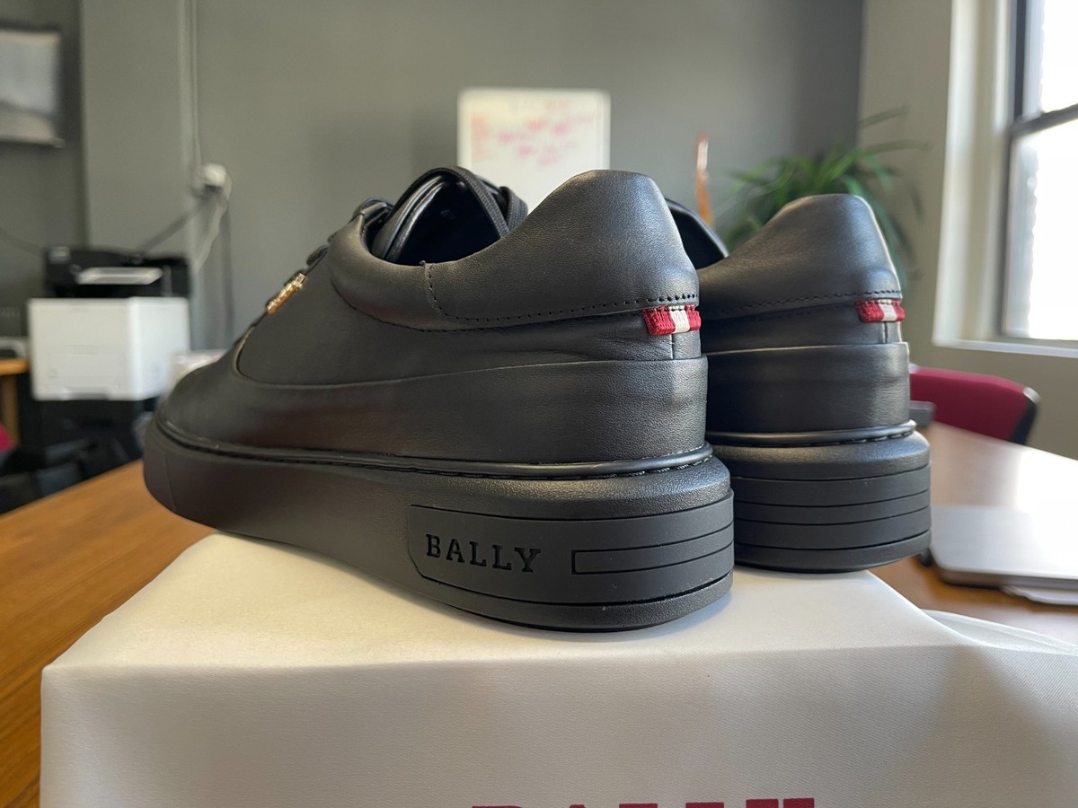 Bally Men Manny Black Calf Leather Lace Up Sneakers Size 12 NWT Bally Manny Men\ main image 4
