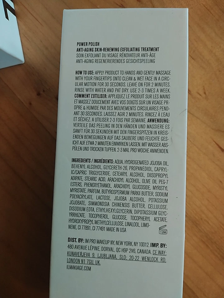 POWER POLISH TWO PACK!! IL MAKIAG ANTI-AGING SKIN RENEWING EXFOLIATING 80ml NIB - Image 4 of 4