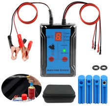 Fuel Injector Tester Cleaner Kit - 8 Modes, Dual Testing, 40in Cord, 4 Adapters