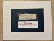 Rufus King Clipped Signature Constitutional Convention Signer Senator Federalist