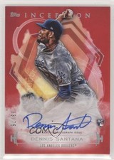 2019 Inception Rookies and Emerging Stars Red 33/75 Dennis Santana Auto fm5