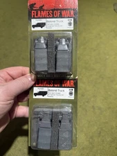 Flames of War Hungarian Botand Truck HU420 Resin 2 Packs (4 Vehicles) Lot 3