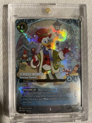 Lorcana Winterspell Enchanted Scrooge McDuck, Reformed Ebenezer 235/204