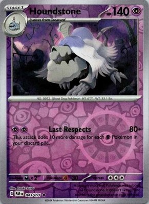 Pokemon TCG Houndstone Reverse Holo