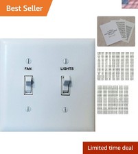 Light Switch Labels - Transparent Switch Identifier System for Organizing You...