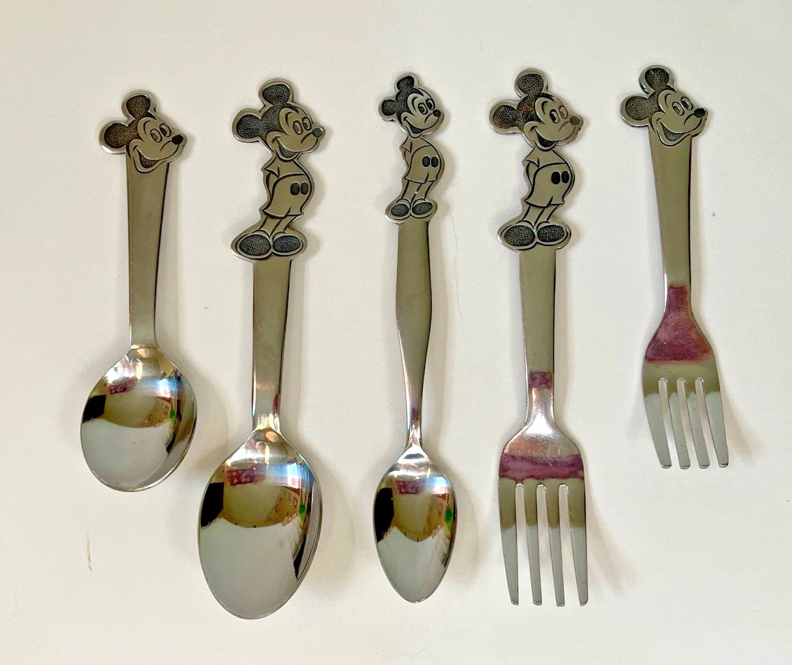 Mickey Mouse Flatware In Disney Dinnerware (1968-Now) for sale | eBay