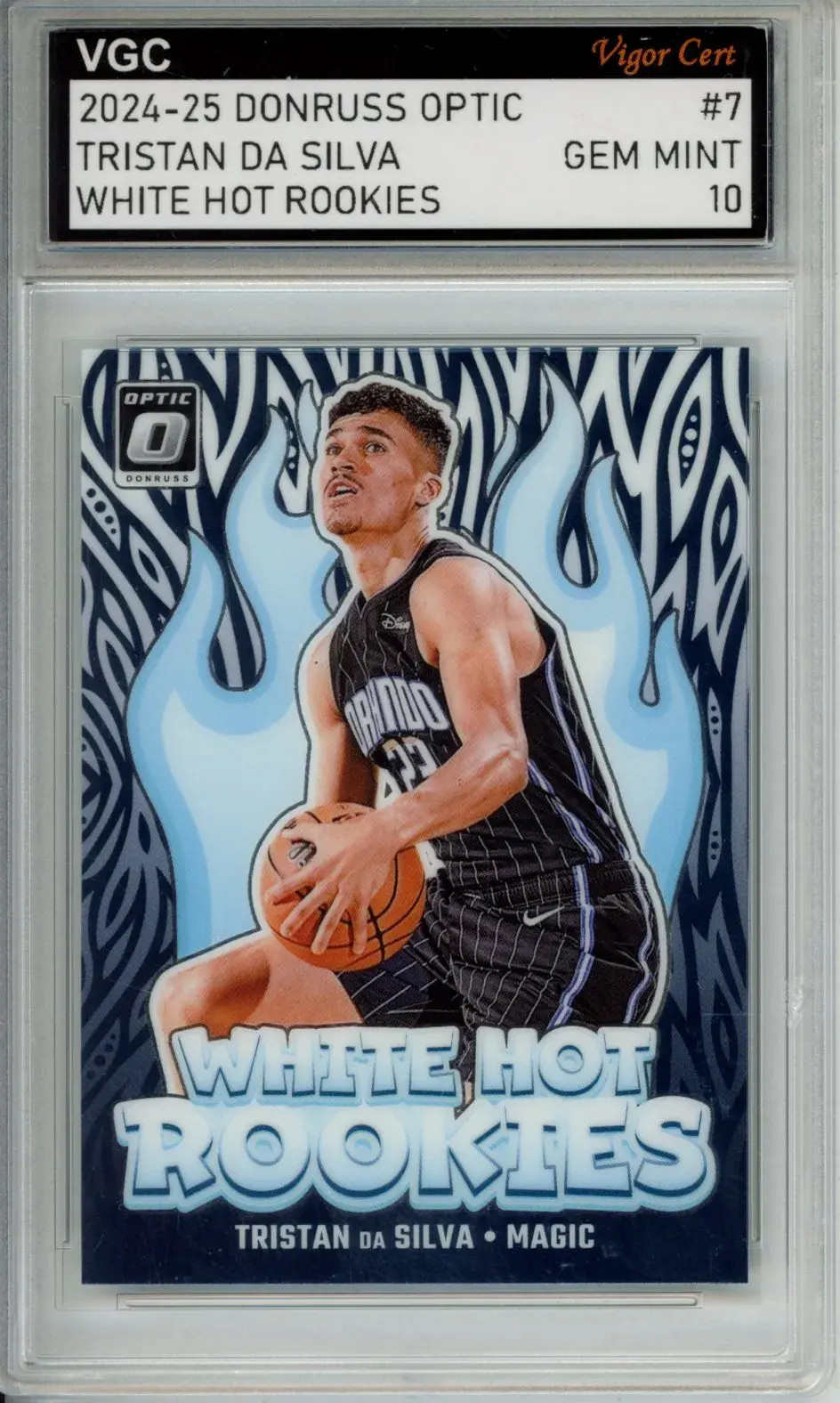 2024-25 DONRUSS OPTIC WHITE HOT ROOKIES TRISTAN DA SILVA RC VGC GEM MINT 10 j83