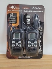 Cobra CXY900 Walkie Talkie Radios set of 2, 40 Miles Dustproof Waterproof - BN