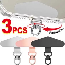 360 Rotation Metal Steel Phone Tether Tab Cell Phone Lanyard Patch Gasket
