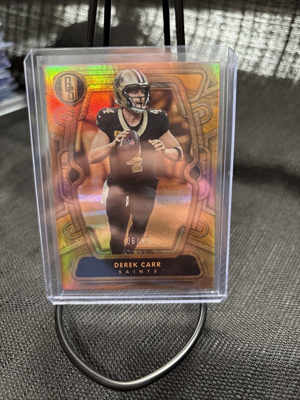2024 Gold Standard Derek Carr White Gold Parallel /40 #70 SAINTS Sp