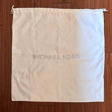 New - White Michael Kors Logo Drawstring Dust Bag 21 X 21