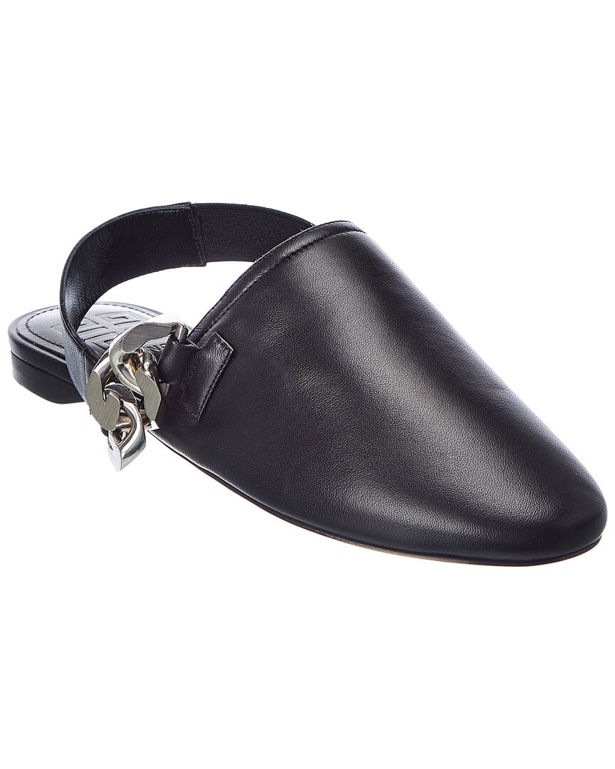Givenchy G Chain Leather Mule Womens Black 35 73790₽