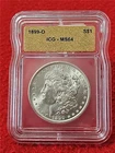 1899-O MORGAN SILVER DOLLAR  ICG  MS 64                                   #T1776