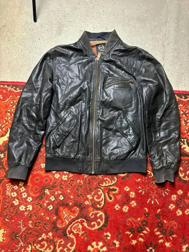 McQ, McQ Alexander McQueen vintage leather bomber jacket vintage 90s