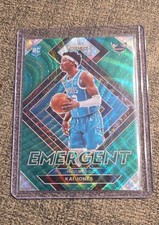 2021-22 Panini Prizm - Emergent Kai Jones #1 Green Wave Prizm (RC)