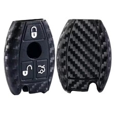 ?Auto Schl&uuml;ssel Silikon Schutz Schutzh&uuml;lle Carbon Optik F&uuml;r Mercedes Benz W205??