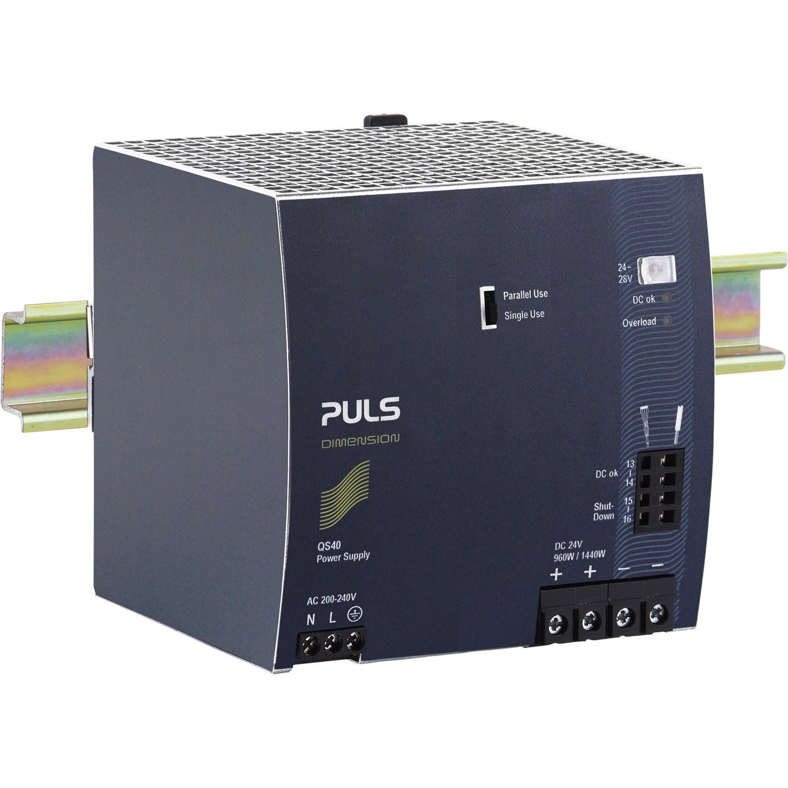 PULS Dimension DIN Rail Power Supply 24V DC 40A 960W 1-Phse 170-264V AC