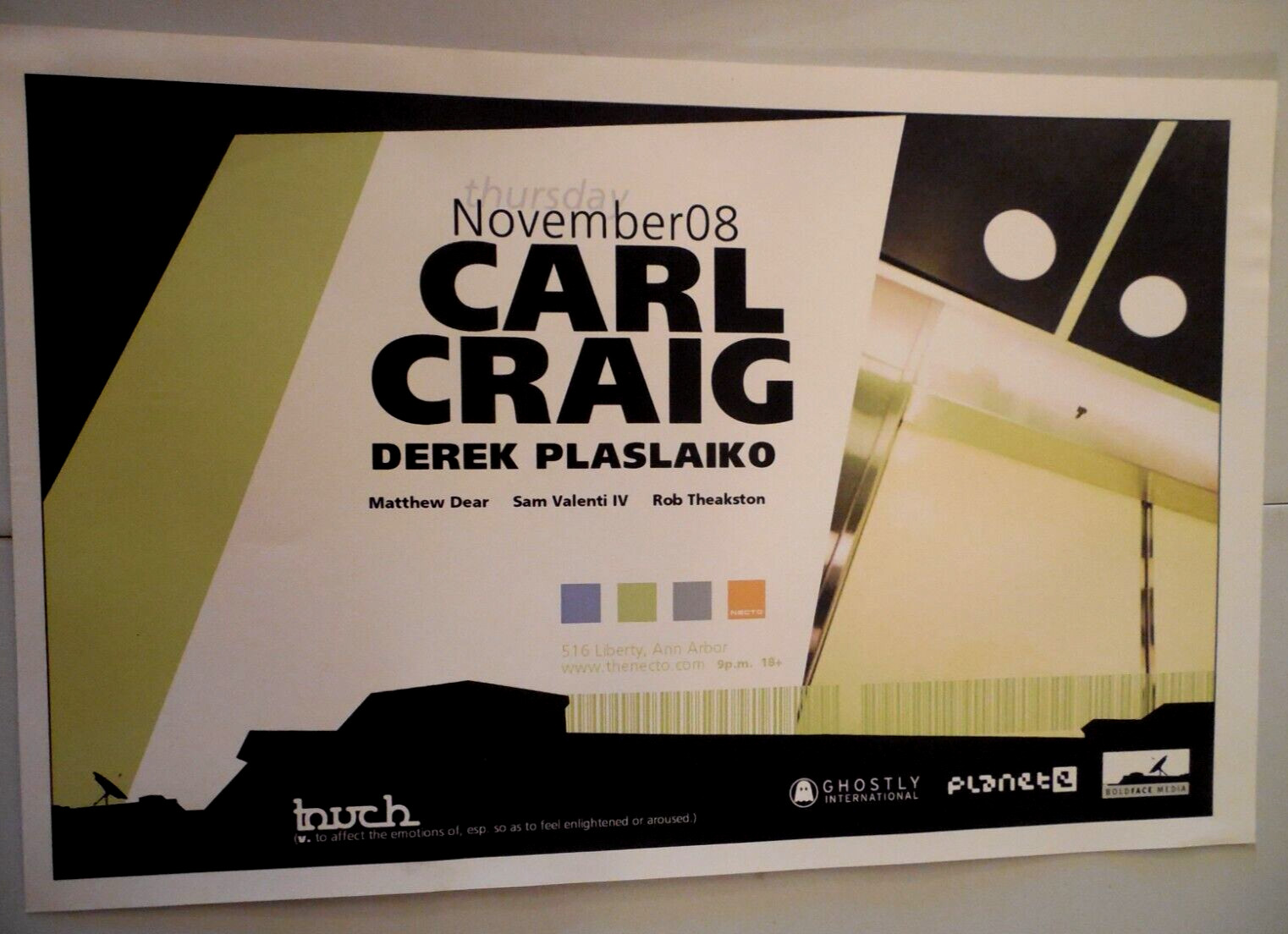 Carl Craig Necto Ann Arbor Poster Necto, Ann Arbor, MI